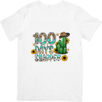 Thumbnail for 100 Days Sharper Cactus T-Shirt | Boho Western School Milestone Graphic Tee | Teacher Gift