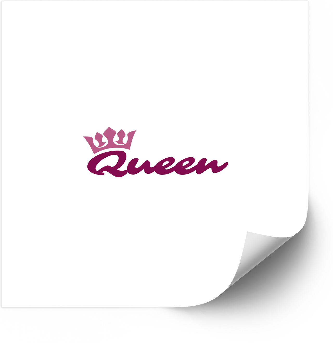 Queen Crown Sticker | Minimalist Elegant Royalty Vinyl Decal