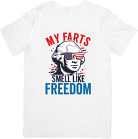Thumbnail for My Farts Smell Like Freedom Washington T-Shirt | Funny Patriotic Humor Graphic Tee