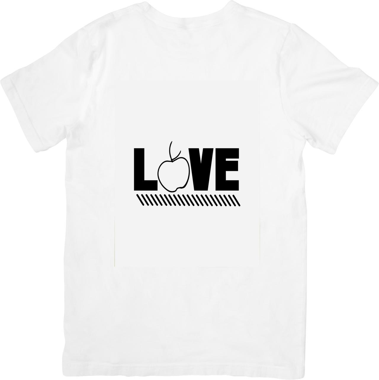 Love Apple Teacher T-Shirt | Minimalist Educator Graphic Tee | Teacher Appreciation Gift