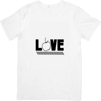 Thumbnail for Love Apple Teacher T-Shirt | Minimalist Educator Graphic Tee | Teacher Appreciation Gift