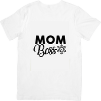 Thumbnail for Mom Boss T-Shirt | Minimalist Empowerment Graphic Tee | Mother's Day Gift